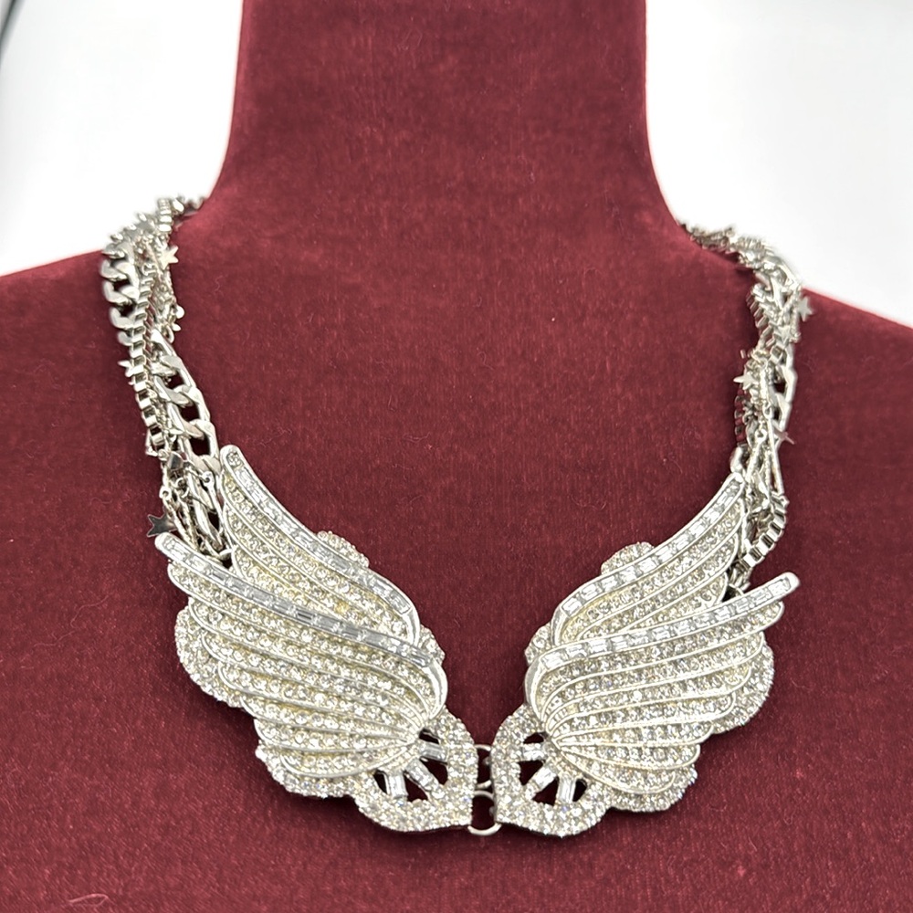 Angel wings multi chain Necklace